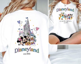 Disneyland Sweatshirt: Mickey and Friends, California, Est. 1955
