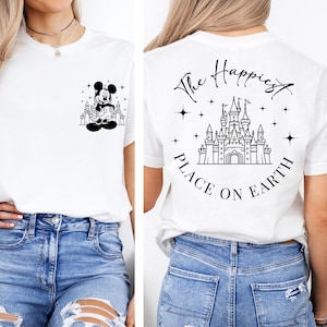 The Happiest Place One Earth T-Shirt,Magical Castle T-Shirt,Disney World T-Shirt,Magical World T-Shirt,Mickey Castle Tee,Disney Vacation Tee