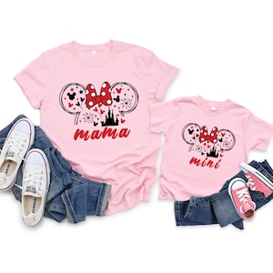 Personalized Mouse Mama Mini T-Shirt, Disney Family Shirt, Disney Cruise T-Shirt, Mothers Day Shirts, Magic Kingdom Shirt, Cute Mama Gift