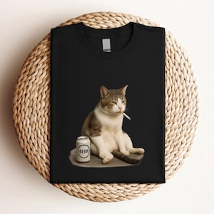 Shirt Cat, Cat Lover Gift, Shirt Retro Gift for Crazy Cat shirt, Stupid Cat Tee, Cat T-shirt Vintage Vibes, Cat Shirt, Cat Memes Tee