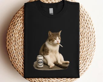 Retro Cat Memes T-Shirt: Vintage Vibes, Cat Lover Gift