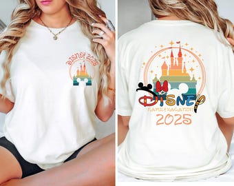 Disney 2025 New Disney Shirt,Trendy Family Disney T-Shirt,Disney Trip 2025 Shirt,Disney Vacation T-Shirt,Disney Family T-Shirt