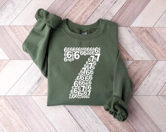 Six Seven 67 Meme Sweatshirt: Funny 6 7 Crewneck, Cool Matching Meme Sweater, Trendy Six Seven Graphic Top