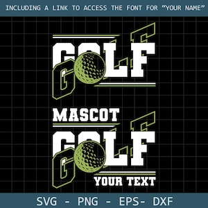 Golf Team Template, Golfer Design, svg cricut file, Golf Mom, Digital Download. image 4