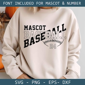 Baseball svg, Mascot Baseball svg, Baseball team template, Baseball team logo, svg for cut file, silhouette, baseball shirt, gift for mom