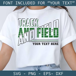 Track and Field Vorlage svg, Maskottchen Track & Field svg, Track Mom svg, Geschenk für sie, Laufendes Team Logo-Design
