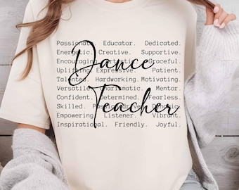 Dance Teacher Png Svg, Dance svg, Dance Teacher words svg, Dance Teacher shirt design, Gift for dance teacher, Dance sublimation, Dancer svg