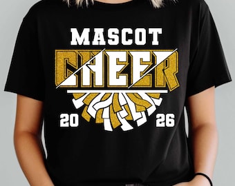 Cheerleader svg, Cheer team template svg png, Cheer Mom design, Personalized Cheer Team svg, Svg cut file, Pom Pom svg, Digital download.