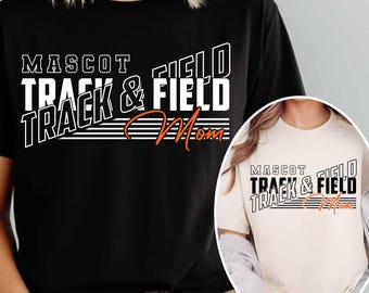 Track and Field Mom SVG: Mascot Design (Digital Download)