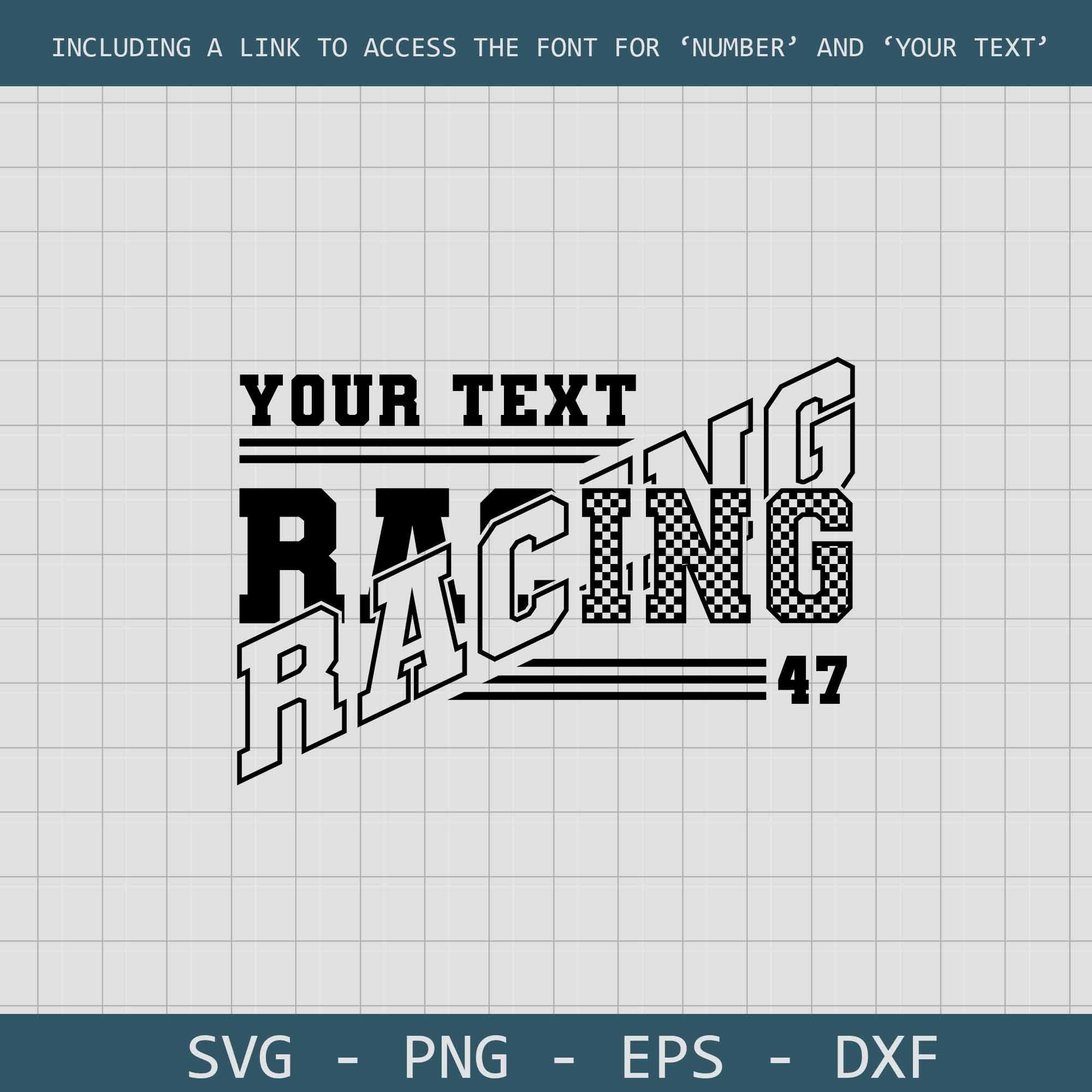 Racing Template, Racing Design, Svg Cut File, Race Mom, Pit Crew ...
