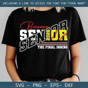 Senior 2026 svg, softball senior svg, softball template svg, class of 2026, softball Mom svg, Sports Mom, Softball cut file, gift for her.