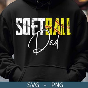Softball Dad SVG: Team Shirt Template (Digital Download)