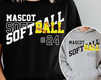 Softball svg, Softball team template, Mascot Softball svg, Team logo svg, Softball player shirt, Digital download, Template for DIY Projects