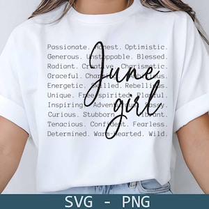June Girl SVG PNG: Birthday Shirt Design (Digital Download)