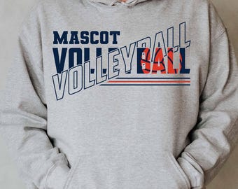 Volleyball svg, Volleyball team template, Volleyball team shirt, Custom Mascot Volleyball svg, Volleyball Mom, Team logo svg, gift for her