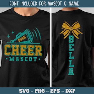 Cheer svg, Cheerleading Svg, Cheerleader Svg png, Cheer team template svg, Megaphone Svg, svg files for cricut, Cheer Mom svg, Cheer shirt