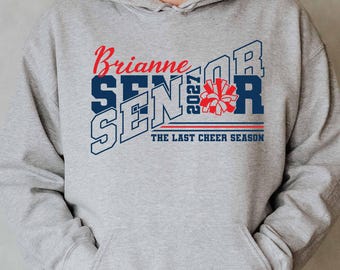 Senior Cheerleader Template, Class of 2027, Senior Cheer Mom, Coach, Last Cheer Season (Digital Files).