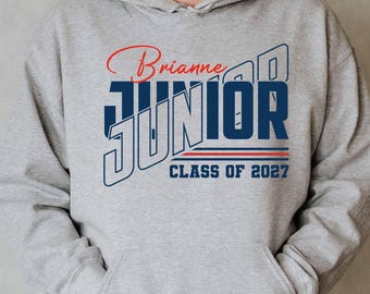 Junior Template,  Class of 2027 SVG ,Custom Name Design (Digital Download)