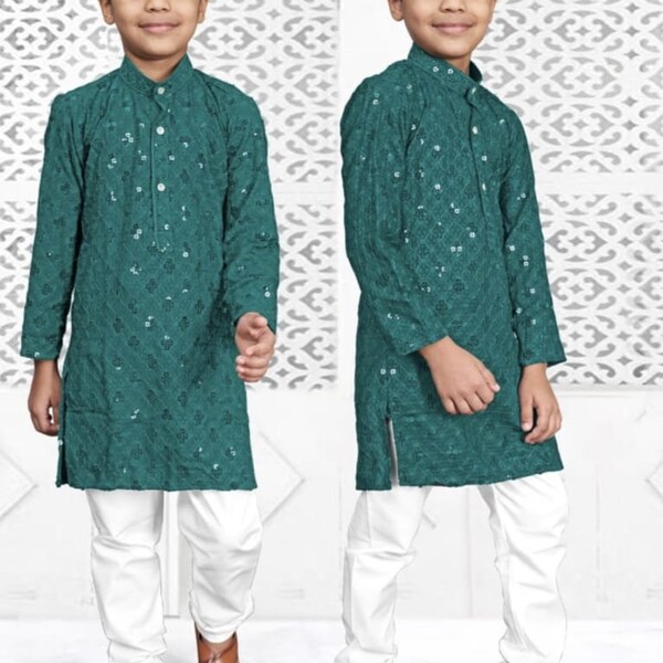 Kids Collection - Luckhnawi Kurta Pajama :  Designer Collection