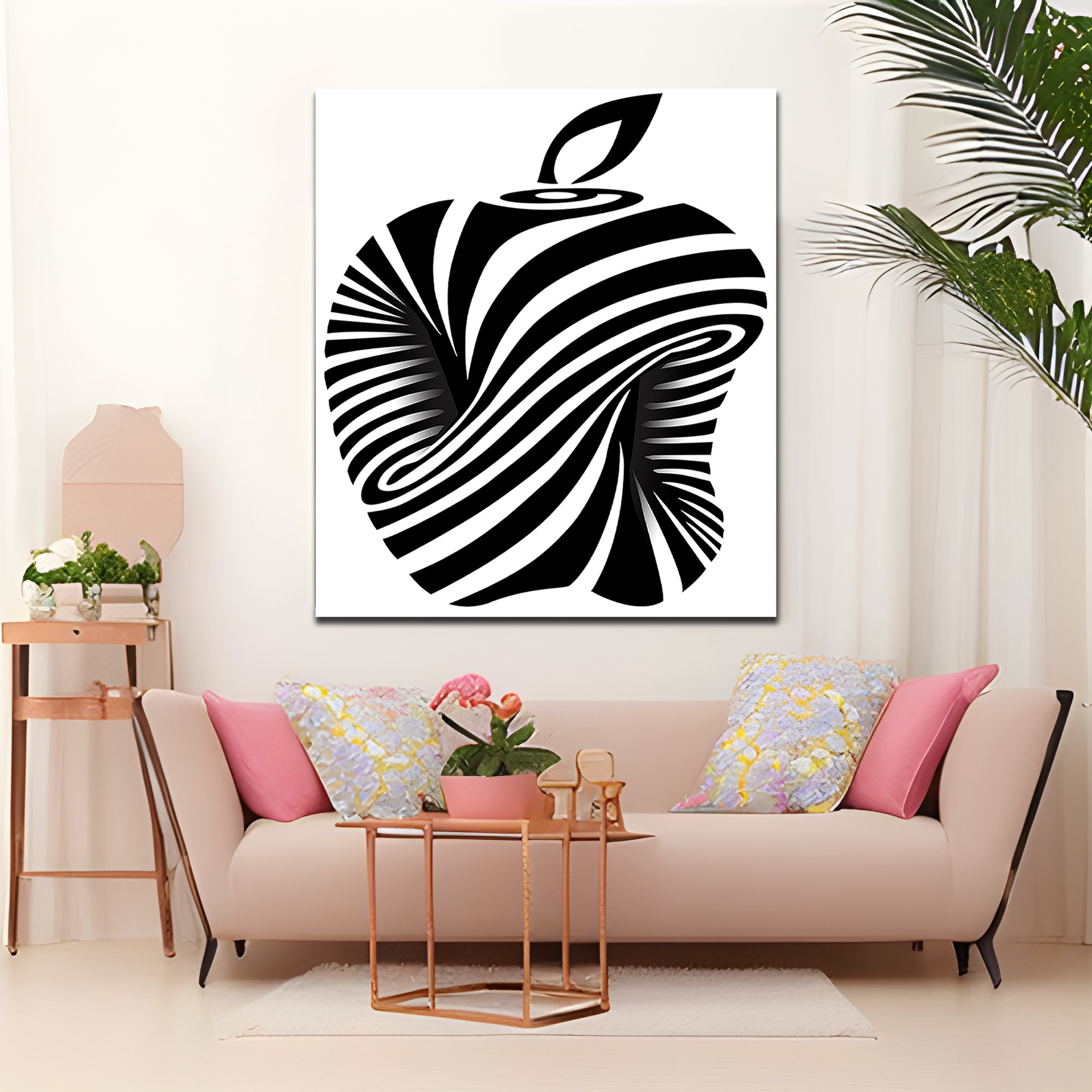 Apple, Optical Illusion, Attractive Image Will Capture the View, Life ...