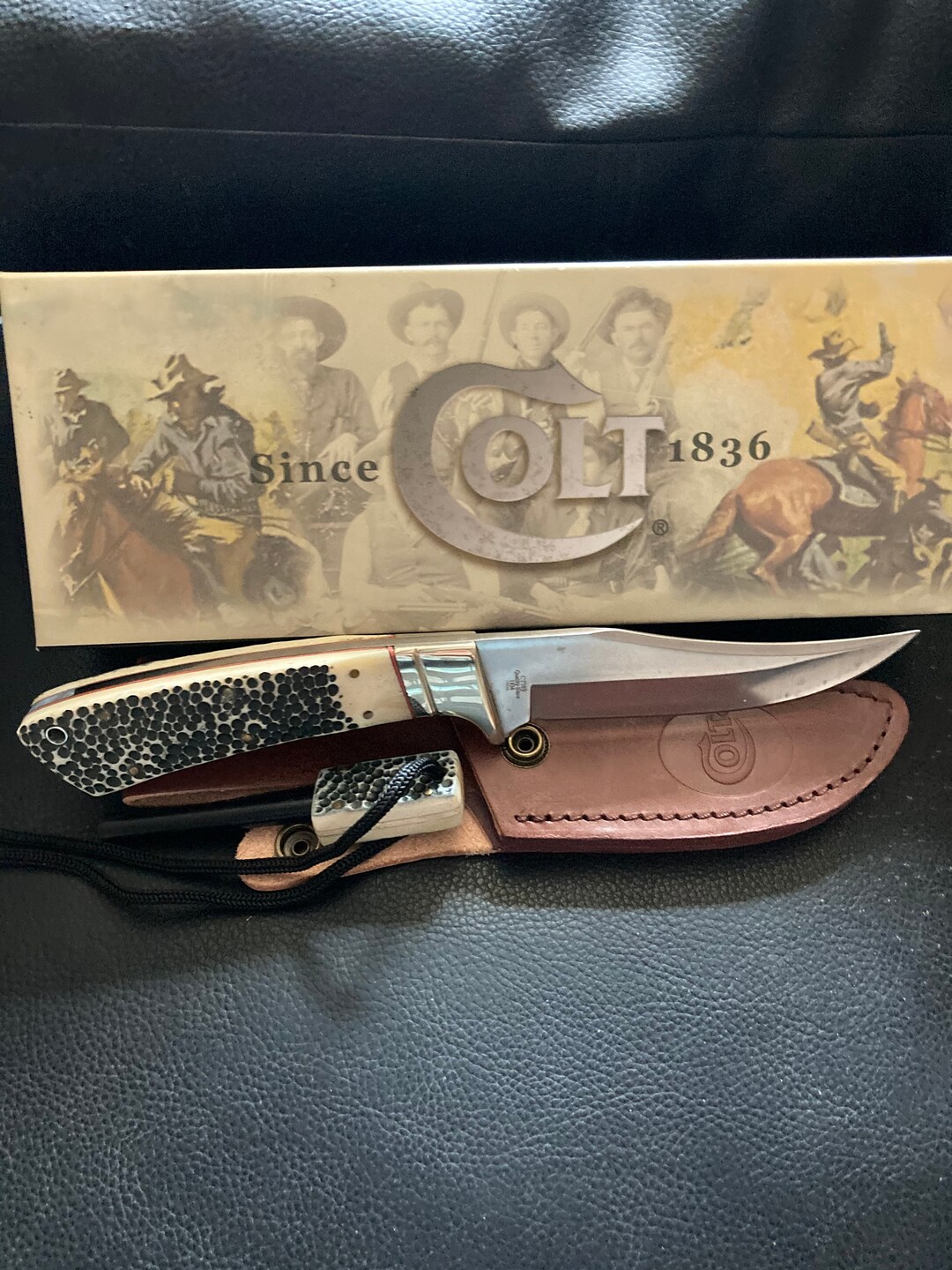 Colt Fixed Blade Knife With Sheathfire Starter and Box CT389 Etsy