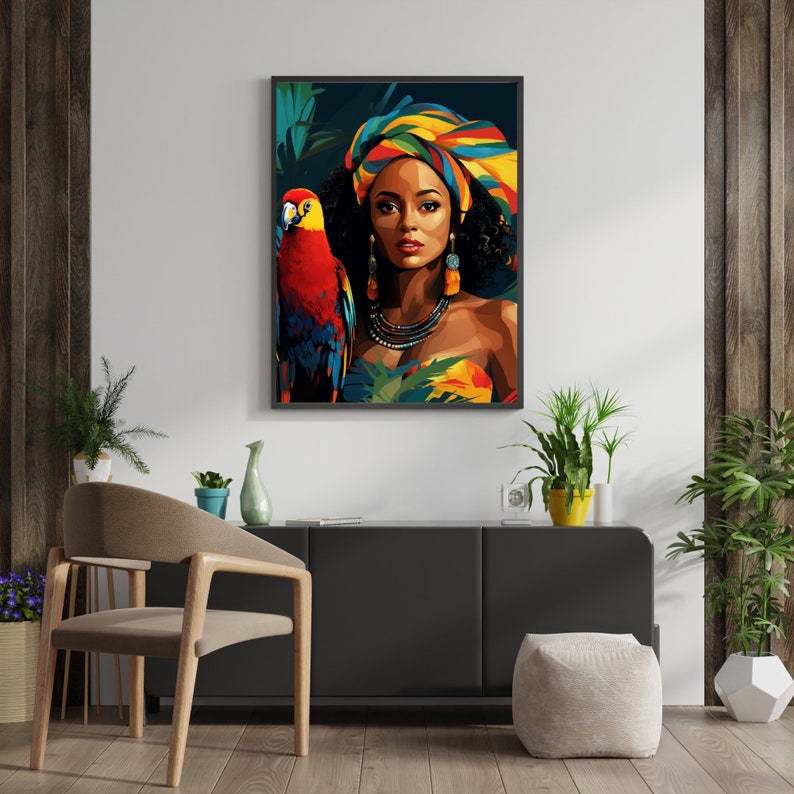 African Digital Art, African Print, Cultural Art, Africanthemed Home Décor, African Heritage