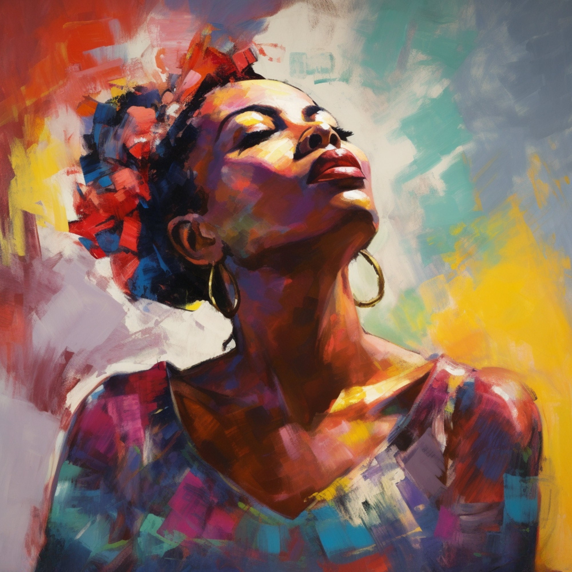 African Digital Art, African Print, Cultural Art, Africanthemed Home Décor, African Heritage