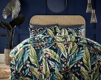 Vantona Boutique Range Twilight Leaves Duvet Cover Set - Multi