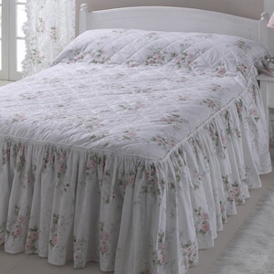 Vantona Country Charlotte Quilted Fitted Bedspread Pink image 1