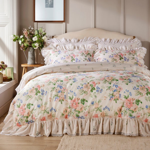 Ensemble de housse de couette Vantona Danbury - Crème