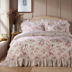 Floral Duvet Cover Set Pink Etsy