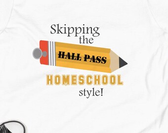 Homeschool Style Youth T-shirt: Skipping the Hall Pass