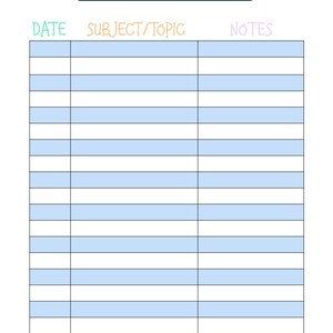 Printable Homeschool Planner | Daily & Weekly Planner | Homeschool Log ...