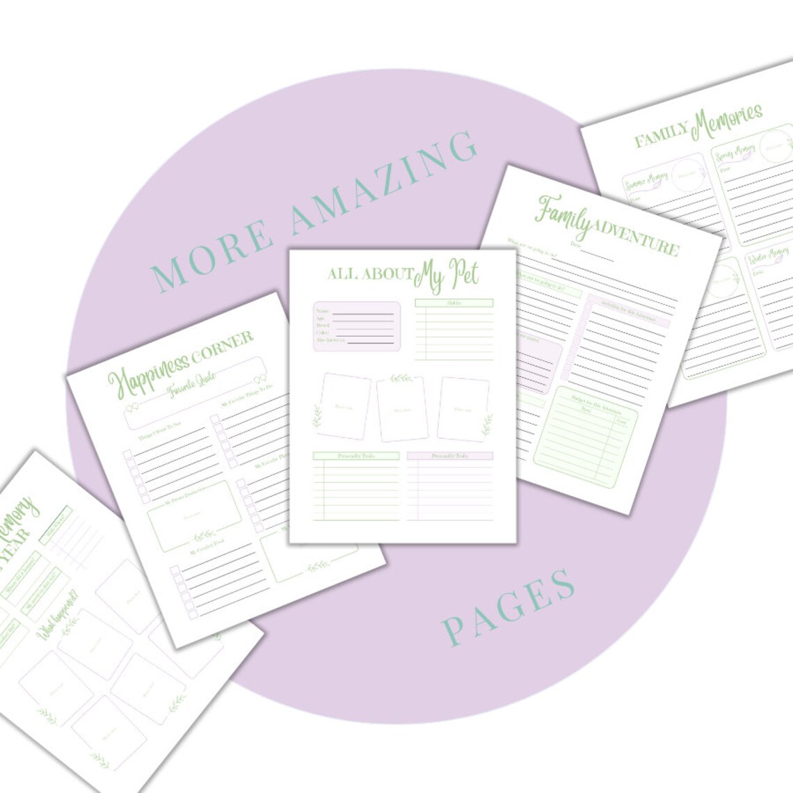 Printable Family Journal: Memory Keepsake Book (PDF Download) - Etsy