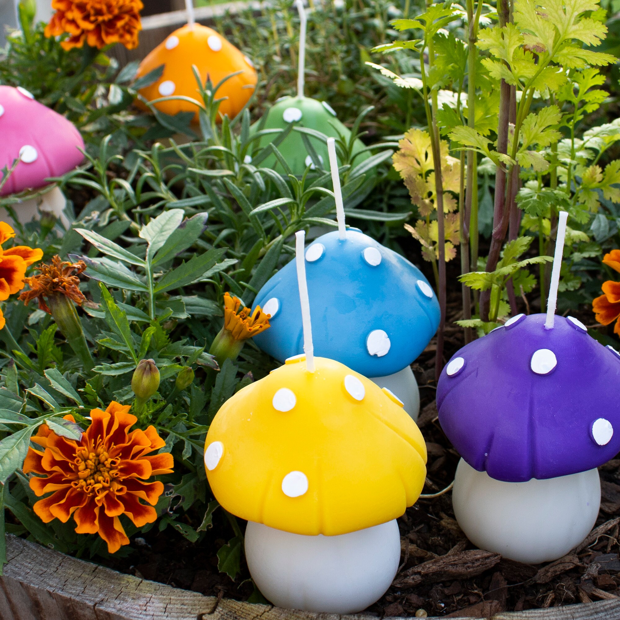 Mushroom Candle Aesthetic Home Decor Scented Candles Cute Candles Etsy