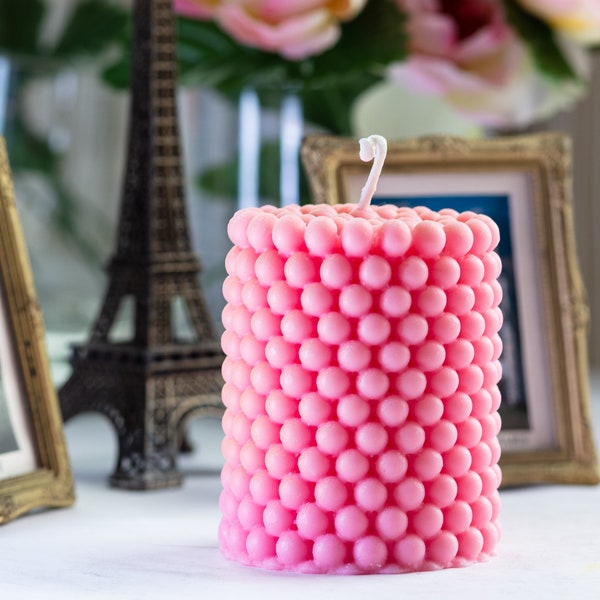 Tall Bubble Candle | Aesthetic Home Decor | Scented Candles | Cute Candles