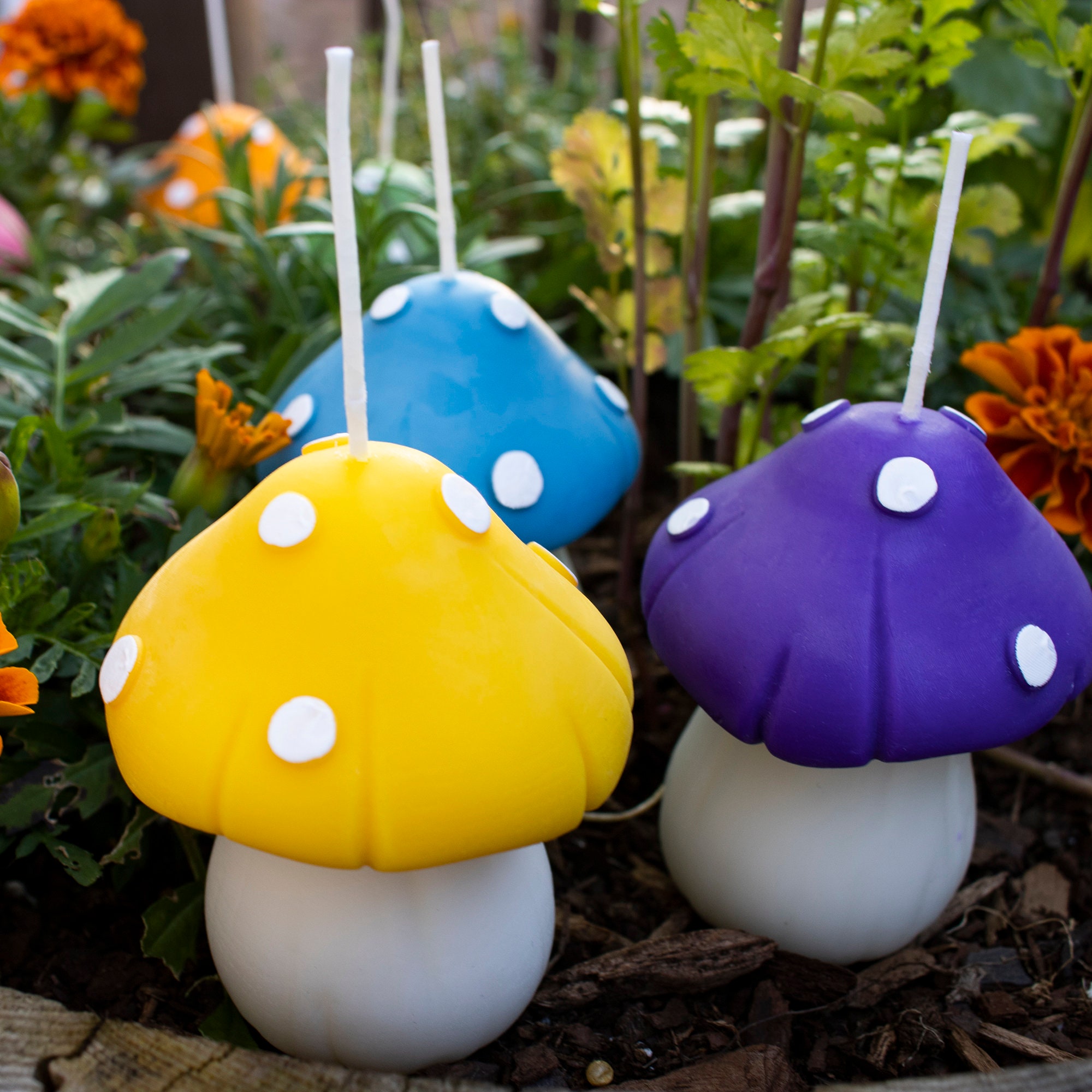 Mushroom Candle Aesthetic Home Decor Scented Candles Cute Candles Etsy