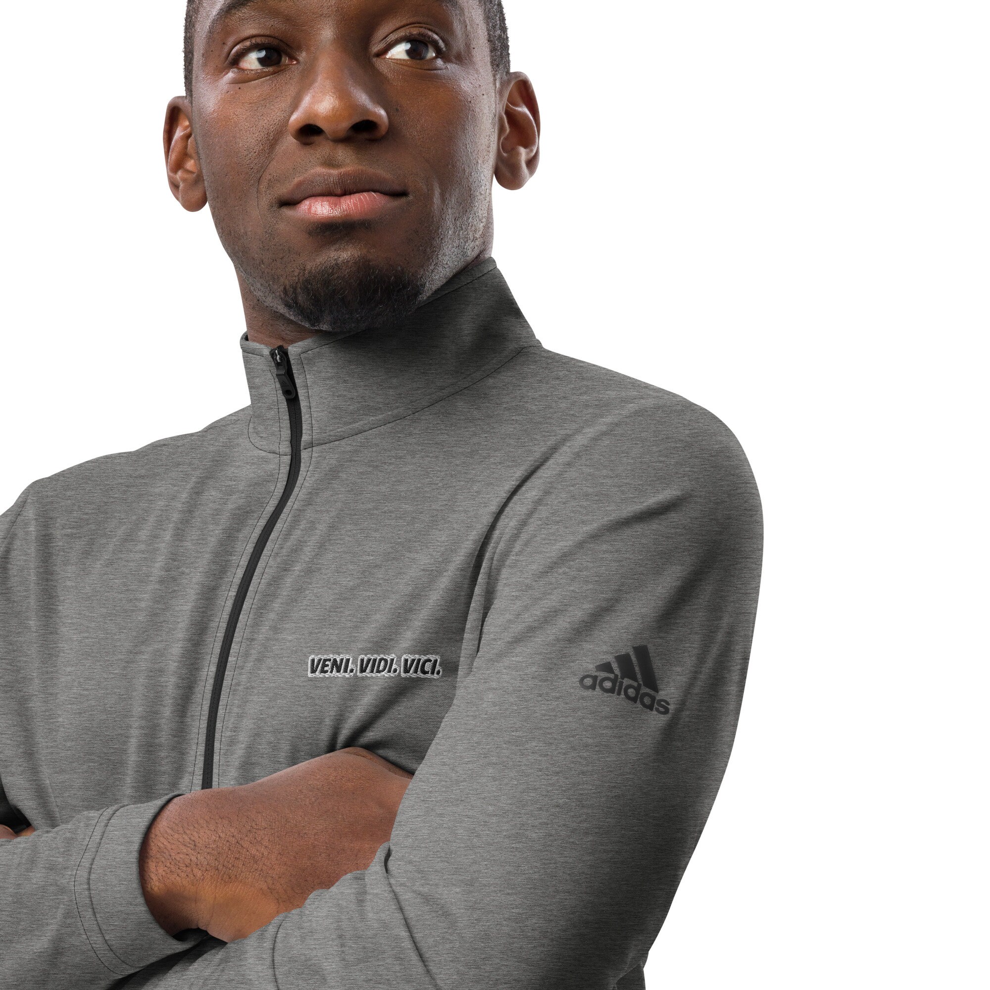 adidas Originals Monogram Full Zip Sweatshirt in Gray for Men
