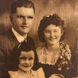 Customized Laser Engraved Wooden Portrait