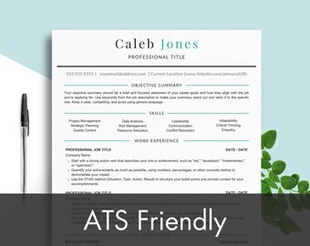 Modern Resume and Cover Letter Template ATS CV Template Resume Word ...