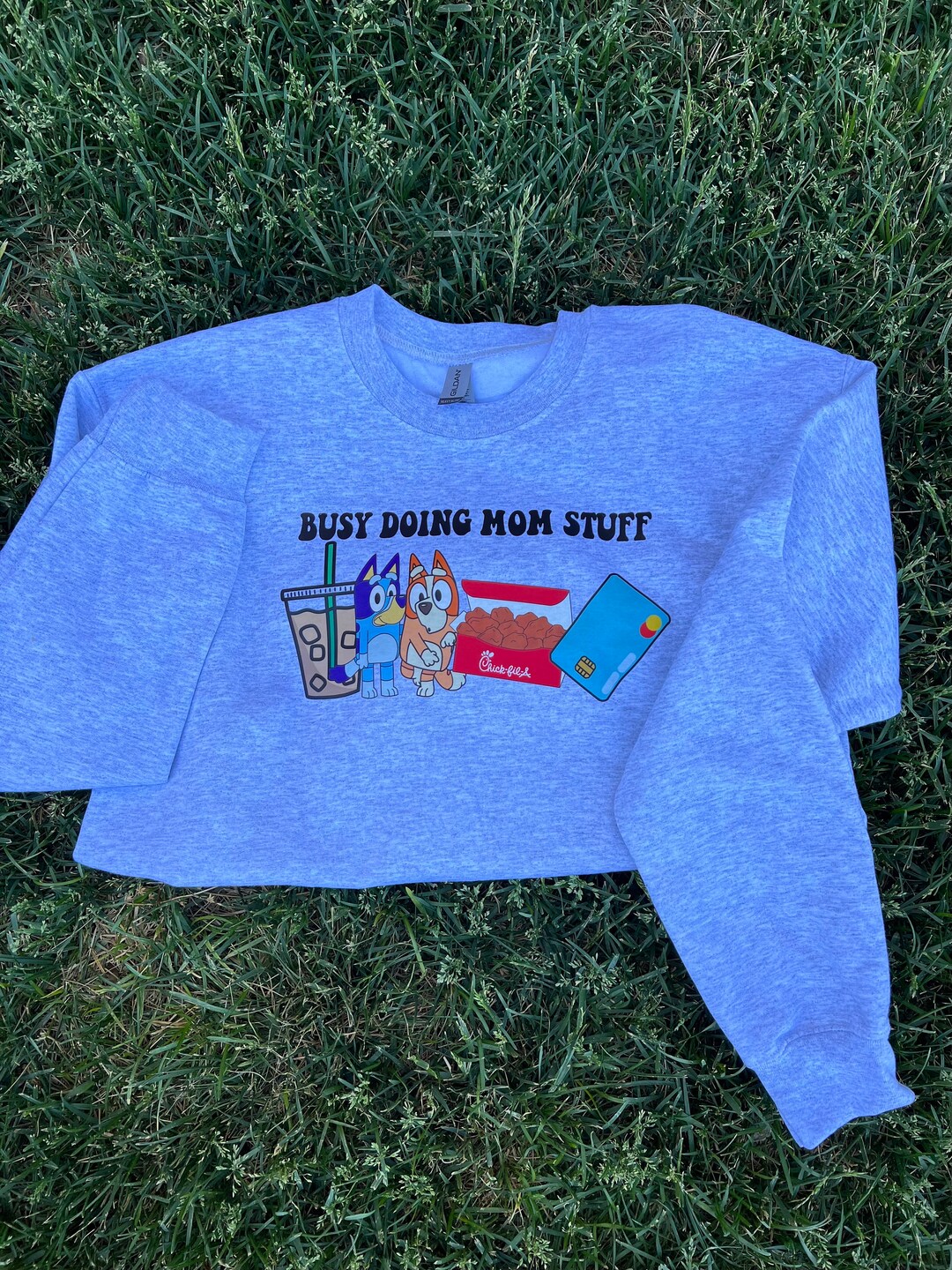 BLUEY CREWNECK Bluey Mom Sweatshirt Bluey Pullover Bluey Etsy UK