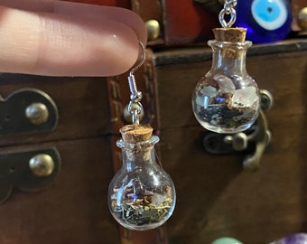 Pendientes de tarro de hechizos de protección potente
