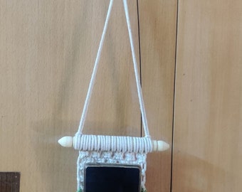 Macrame Mobile Holder/ Wall hanging Mobile Holder