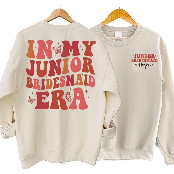 Junior Bridesmaid Era Sweatshirt, Flower Girl Era Tee, Junior Bridesmaid Hoodie, Bridesmaid Gift, Bachelorette Shirt, Bridesmaid Proposal