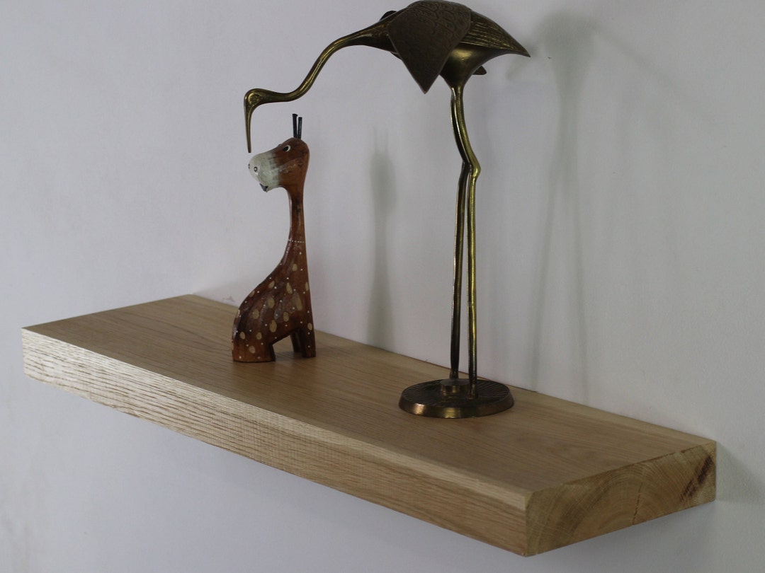 Floating Shelves Floating Oak Shelves Custom Floating Etsy