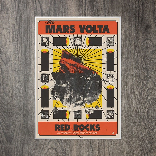 The Mars Volta Red Rocks Amphitheater Morrison Oct 9 2023 Poster