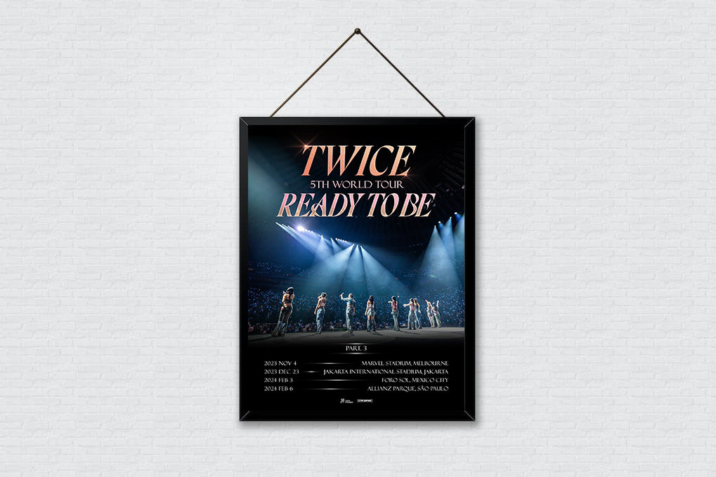 Twice 5th World Tour Ready to Be 2023 2024 Poster 