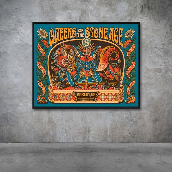 Queens Of The Stone Age Max-Schmeling-Halle, Berlin, Germany November 9, 2023 Poster