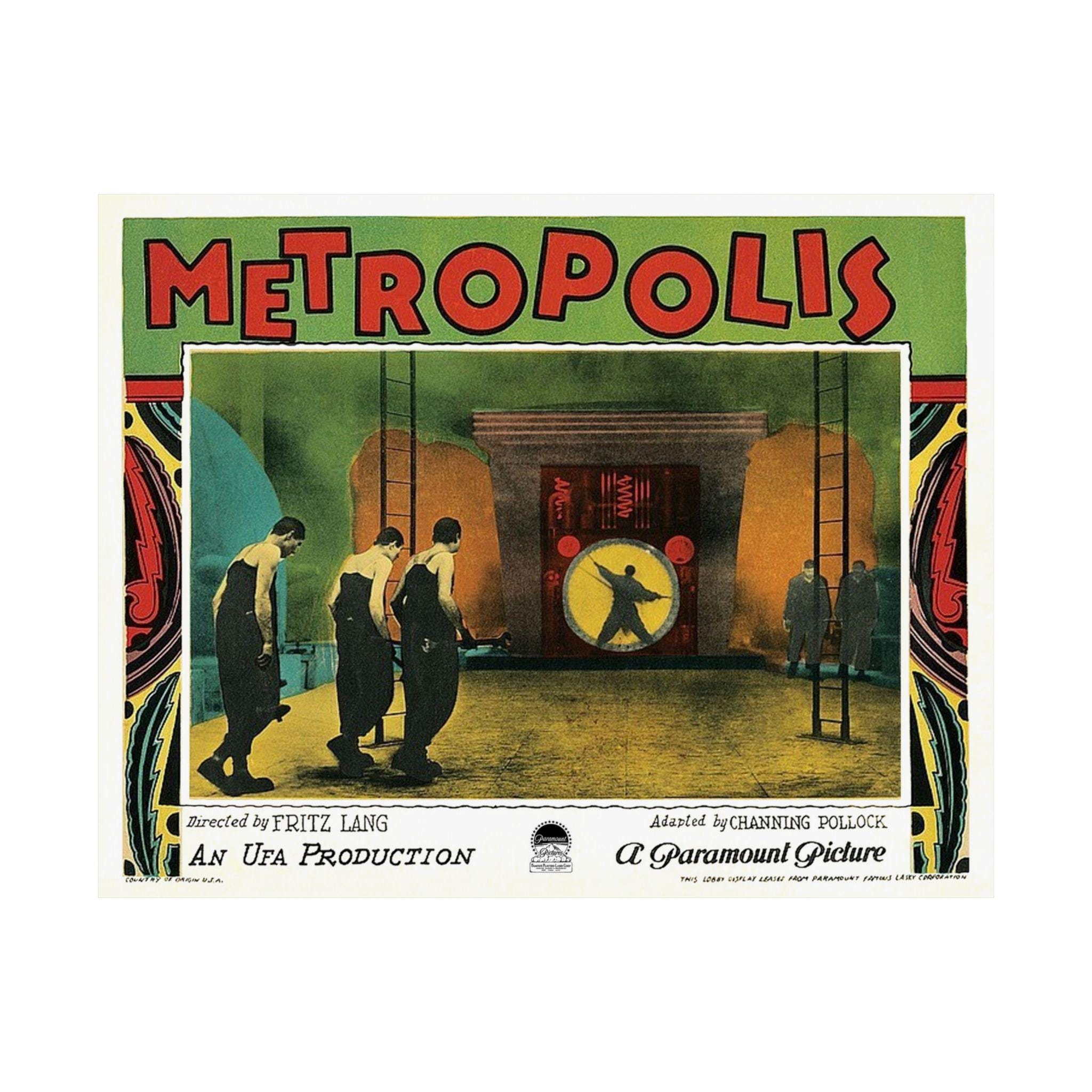 Metropolis 1927 Lobby Card Print: Gothic Sci-Fi Movie Poster