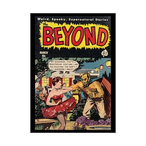 The Beyond 1952 Comic Book Cover Art Print: Spooky Retro Poster (20x28)